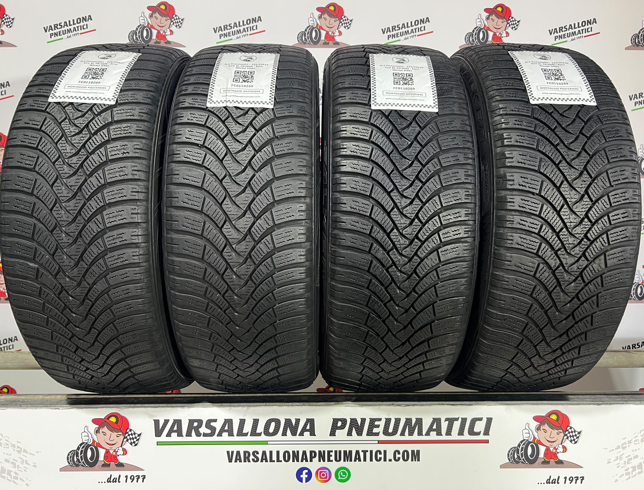 N.4 Pneumatici - 225/45R19 92V XL FALKEN - Euro Winter HS01