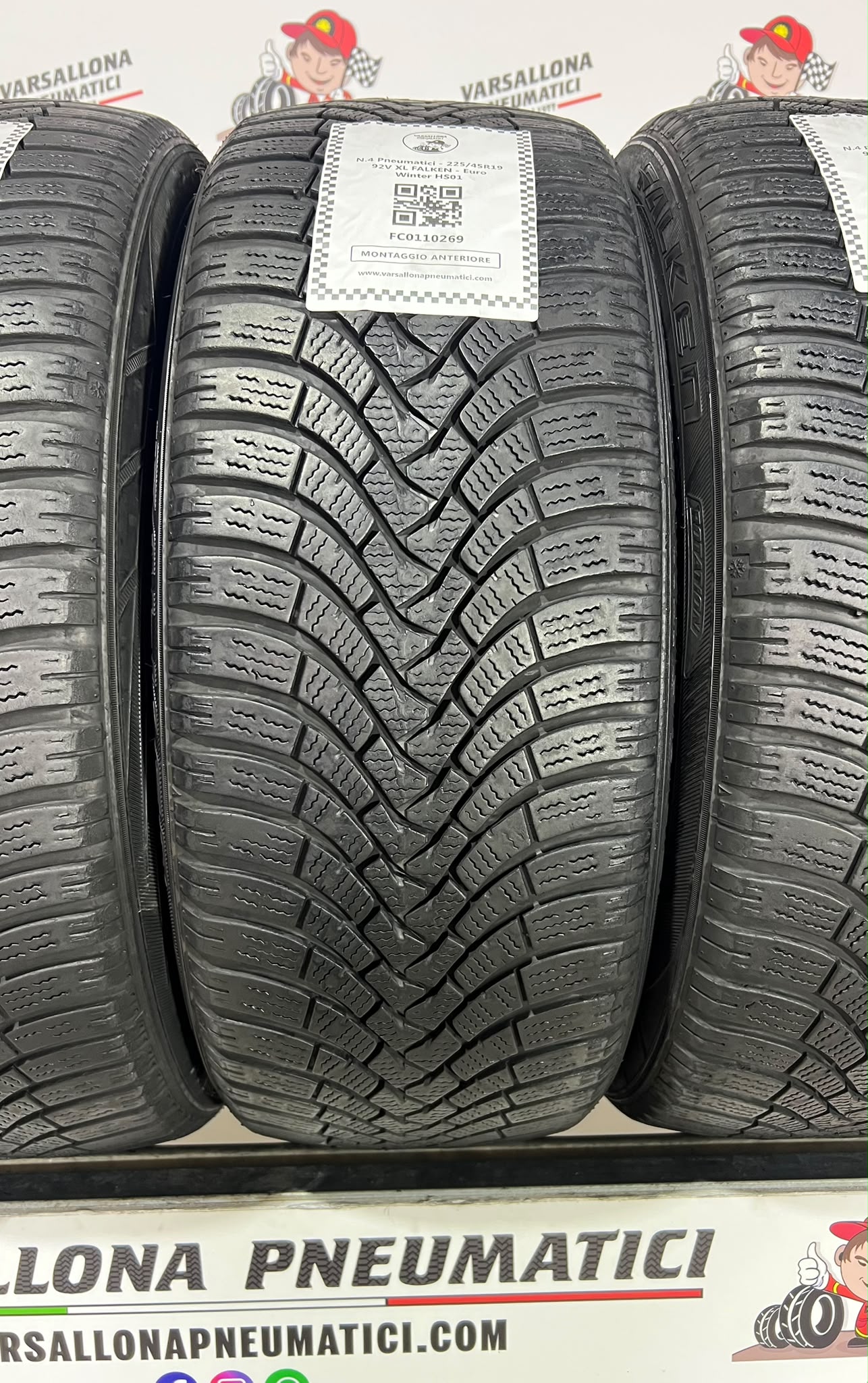 N.4 Pneumatici - 225/45R19 92V XL FALKEN - Euro Winter HS01 - immagine 2