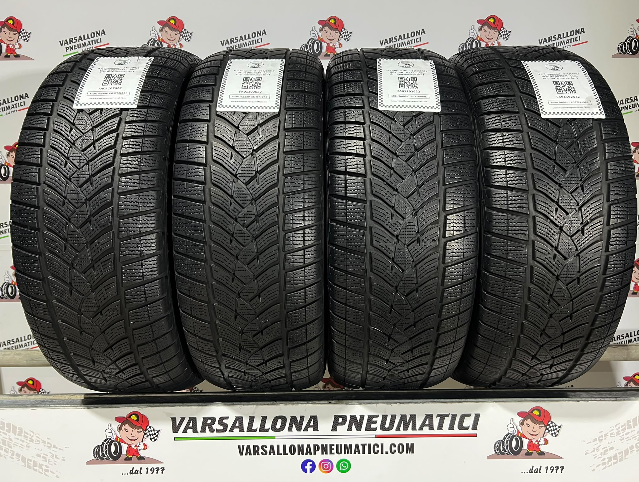 N.4 Pneumatici - 245/50R19 105V XL GOODYEAR - Ultra Grip Perfermance Gen1