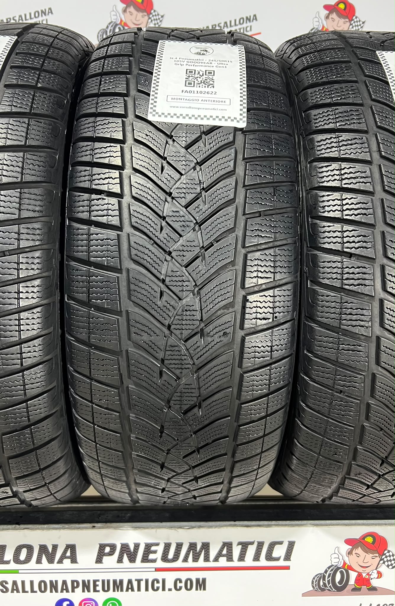 N.4 Pneumatici - 245/50R19 105V XL GOODYEAR - Ultra Grip Perfermance Gen1 - immagine 2