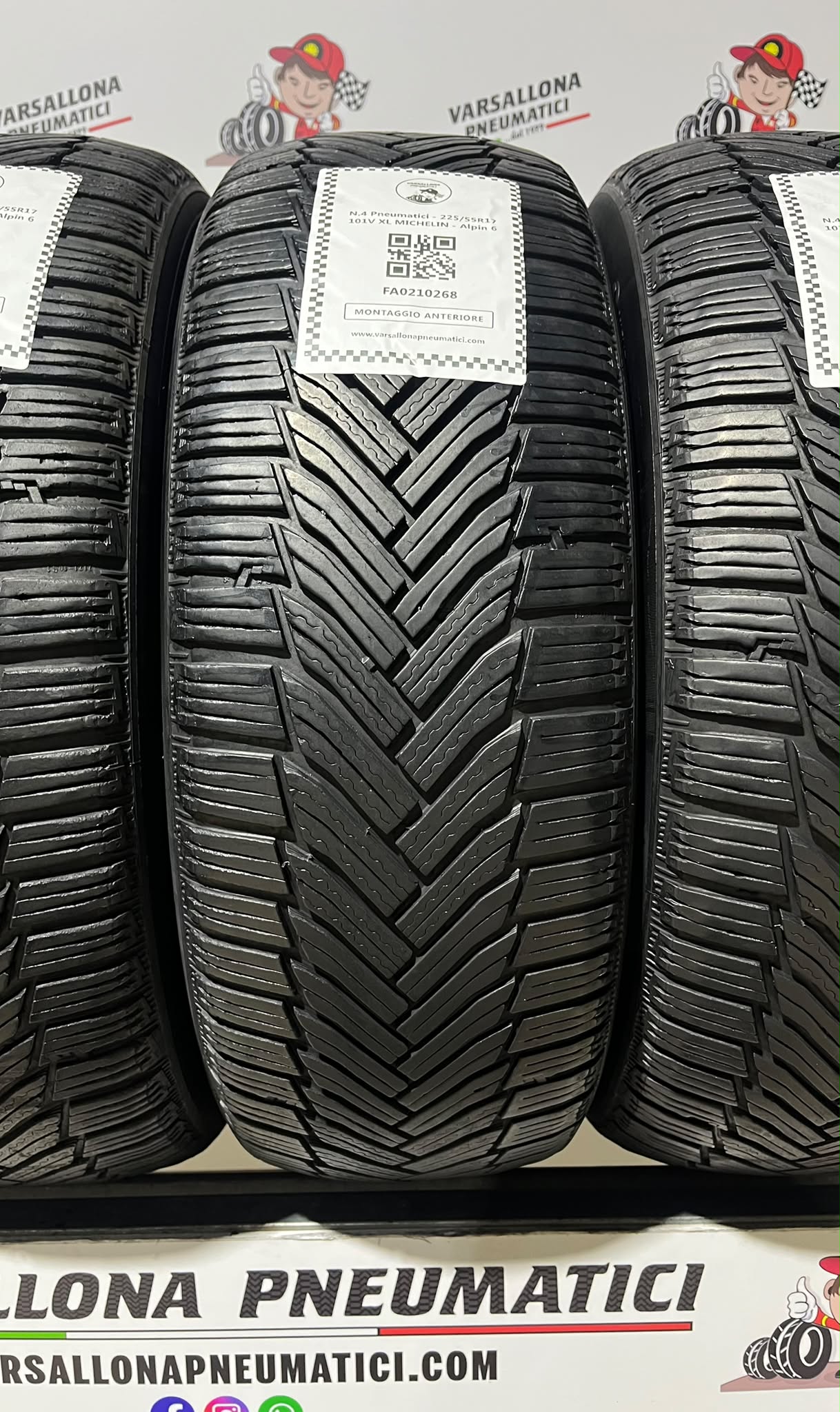 N.4 Pneumatici - 225/55R17 101V XL MICHELIN - Alpin 6 - immagine 2