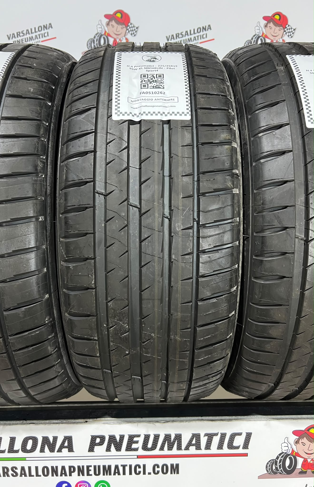 N.4 Pneumatici - 225/45R19 96W XL MICHELIN - Pilot Sport4 - immagine 2