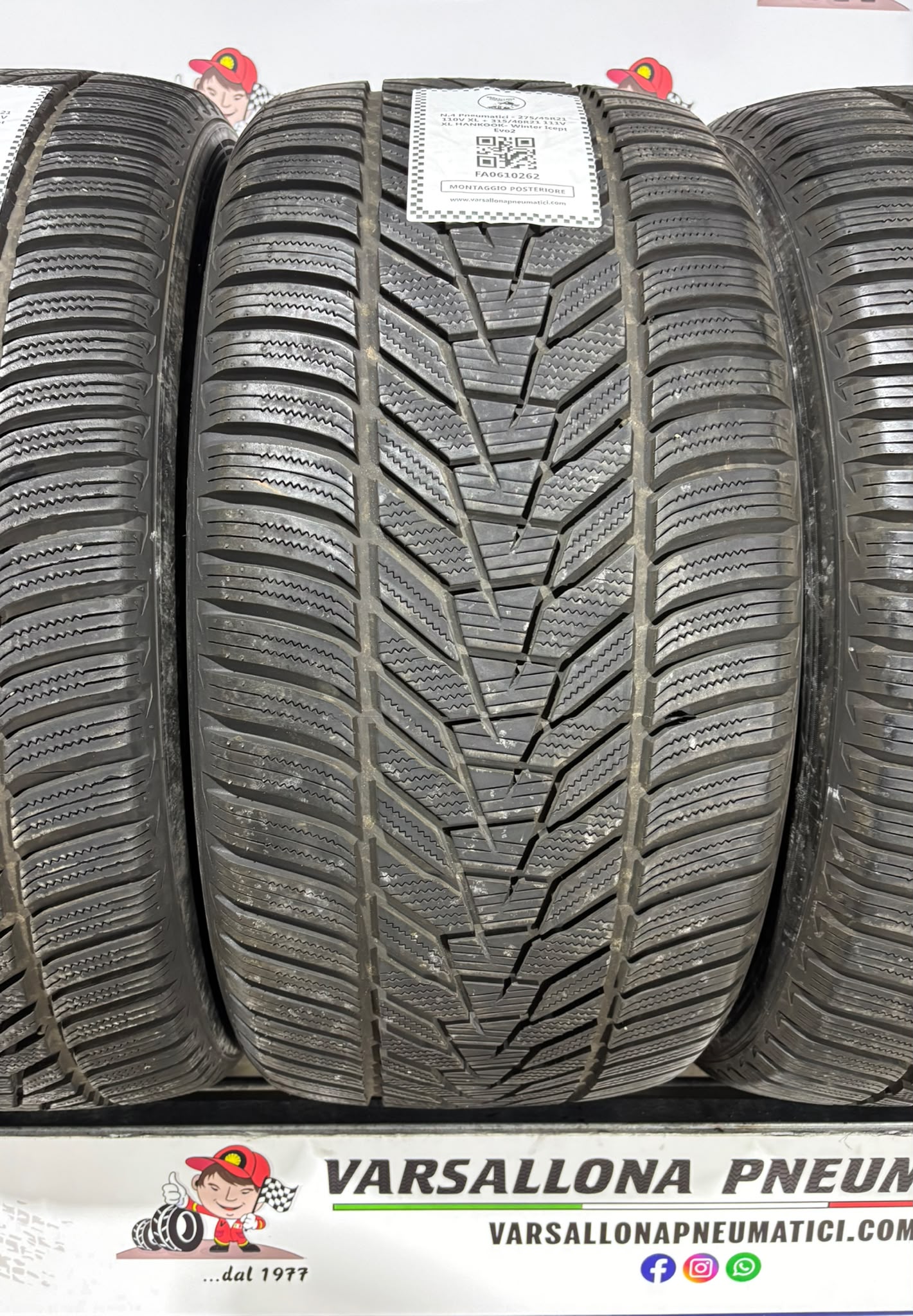 N.4 Pneumatici - 275/45R21 110V XL + 315/40R21 111V XL HANKOOK - Winter Icept Evo2 - immagine 2