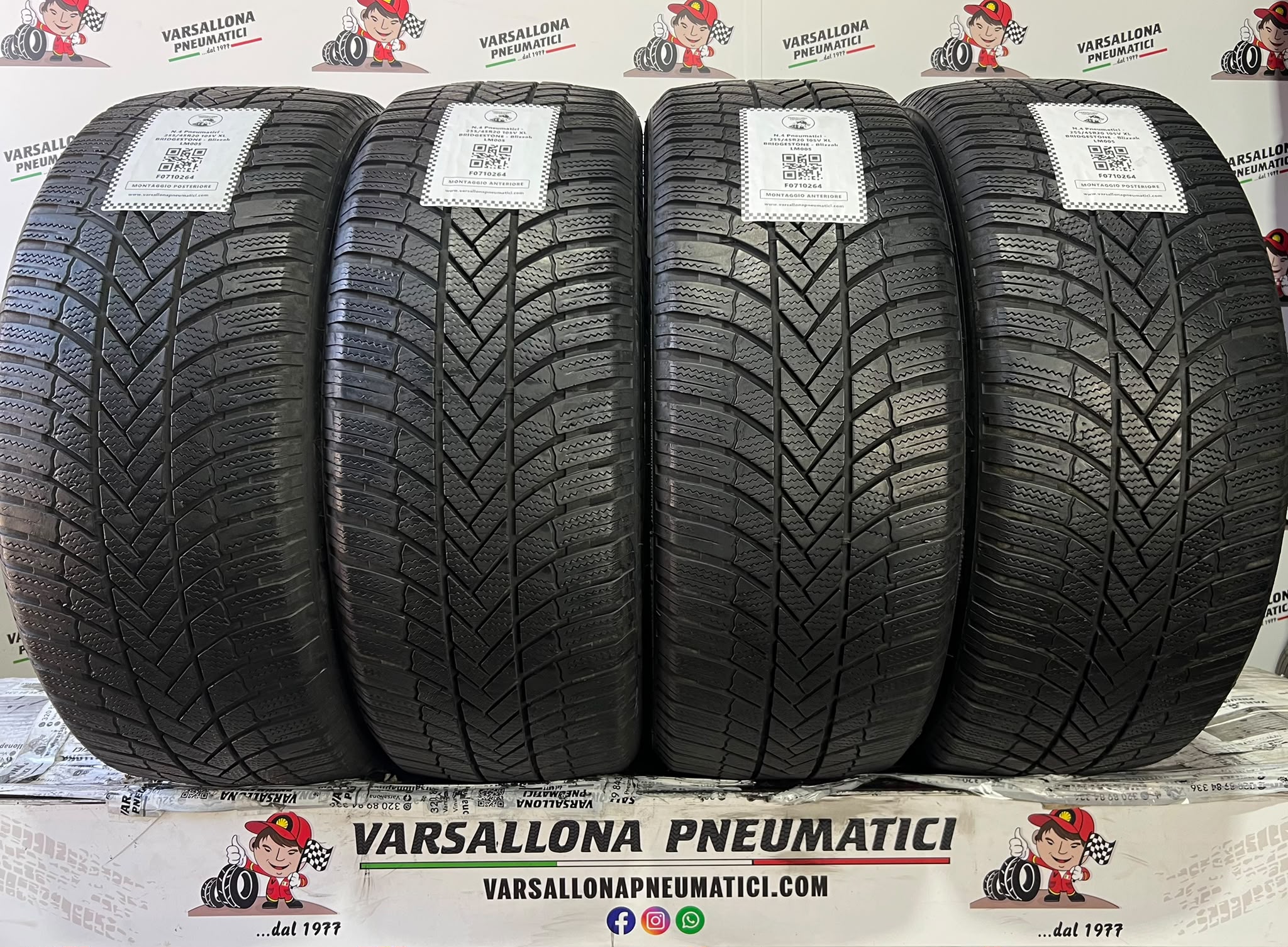 N.4 Pneumatici - 255/45R20 105V XL BRIDGESTONE - Blizzak LM005