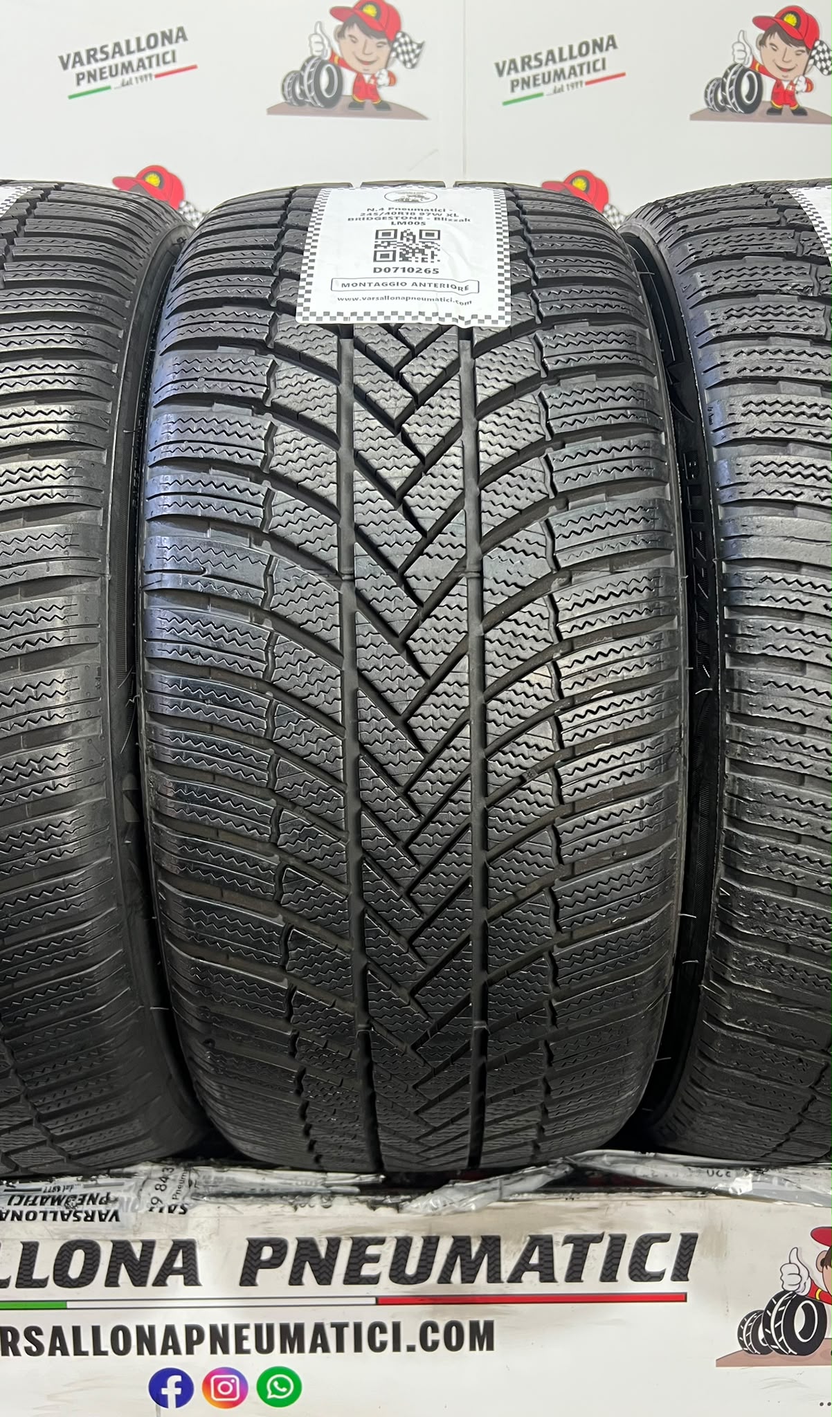 N.4 Pneumatici - 245/40R18 97W XL BRIDGESTONE - Blizzak LM005 - immagine 2