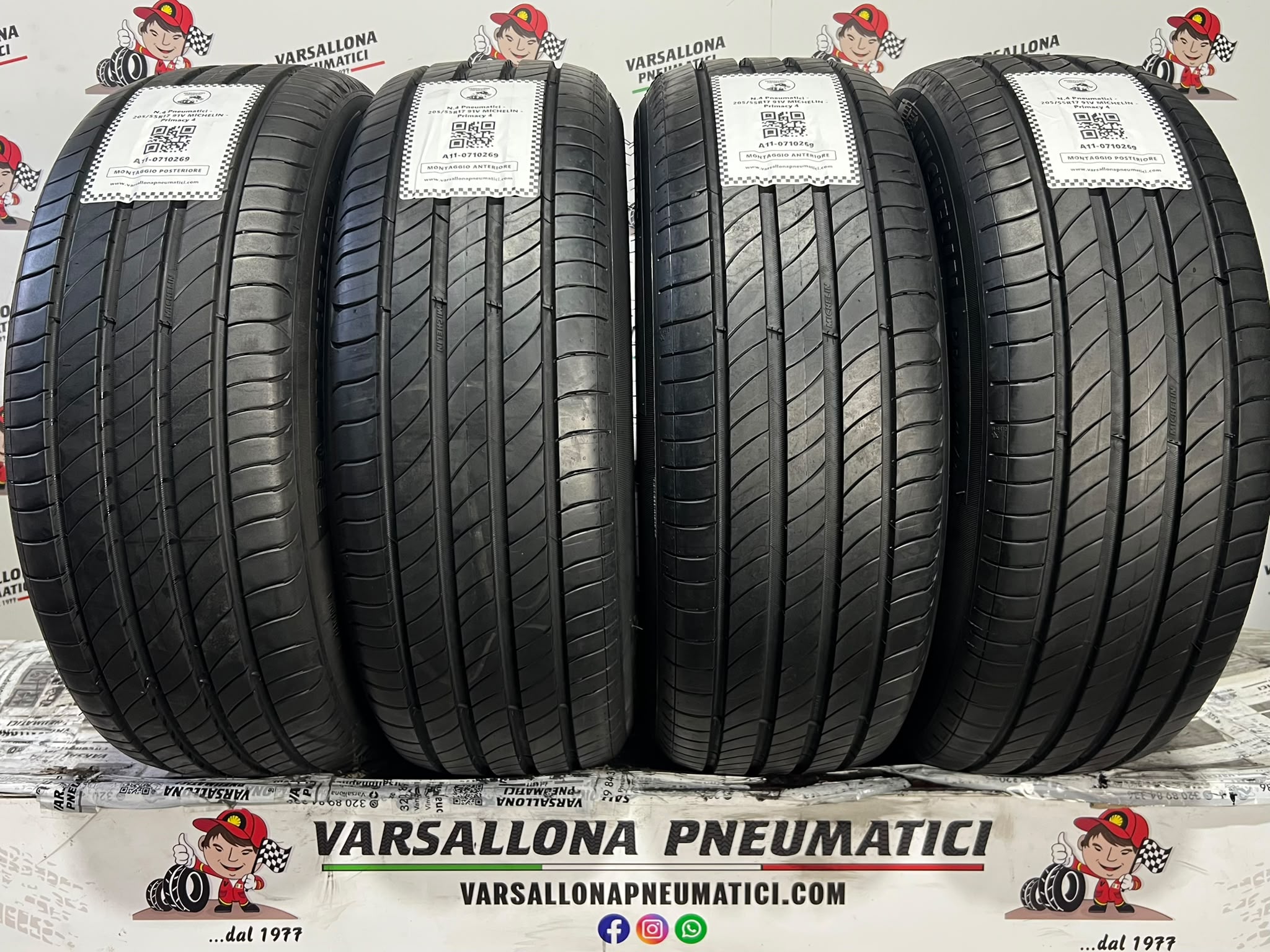 N.4 Pneumatici - 205/55R17 91V MICHELIN - Primacy 4