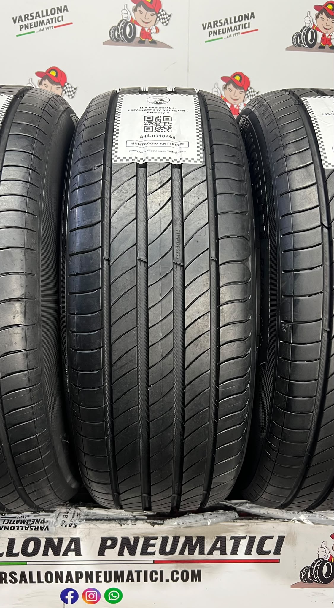 N.4 Pneumatici - 205/55R17 91V MICHELIN - Primacy 4 - immagine 2