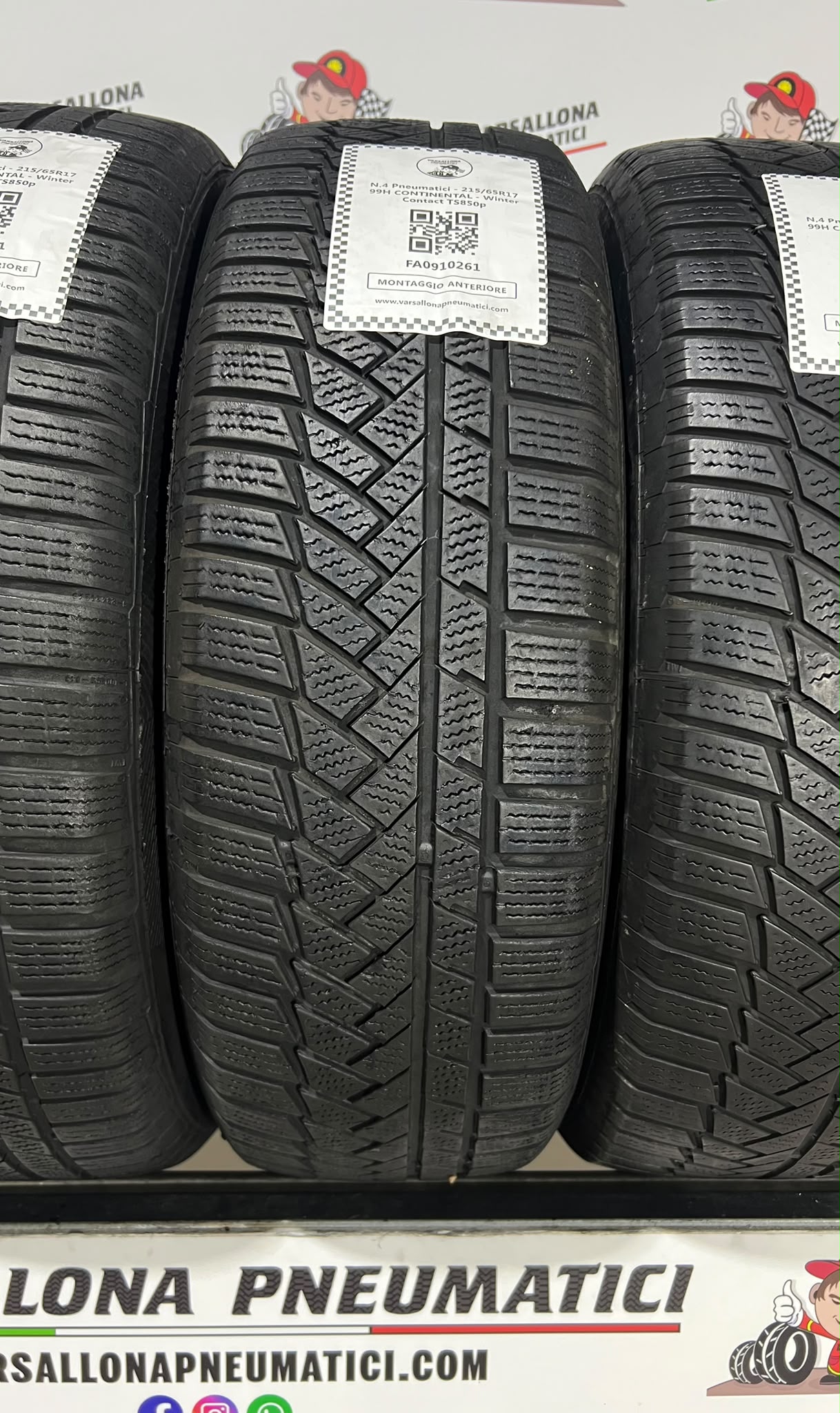 N.4 Pneumatici - 215/65R17 99H CONTINENTAL - Winter Contact TS850p - immagine 2