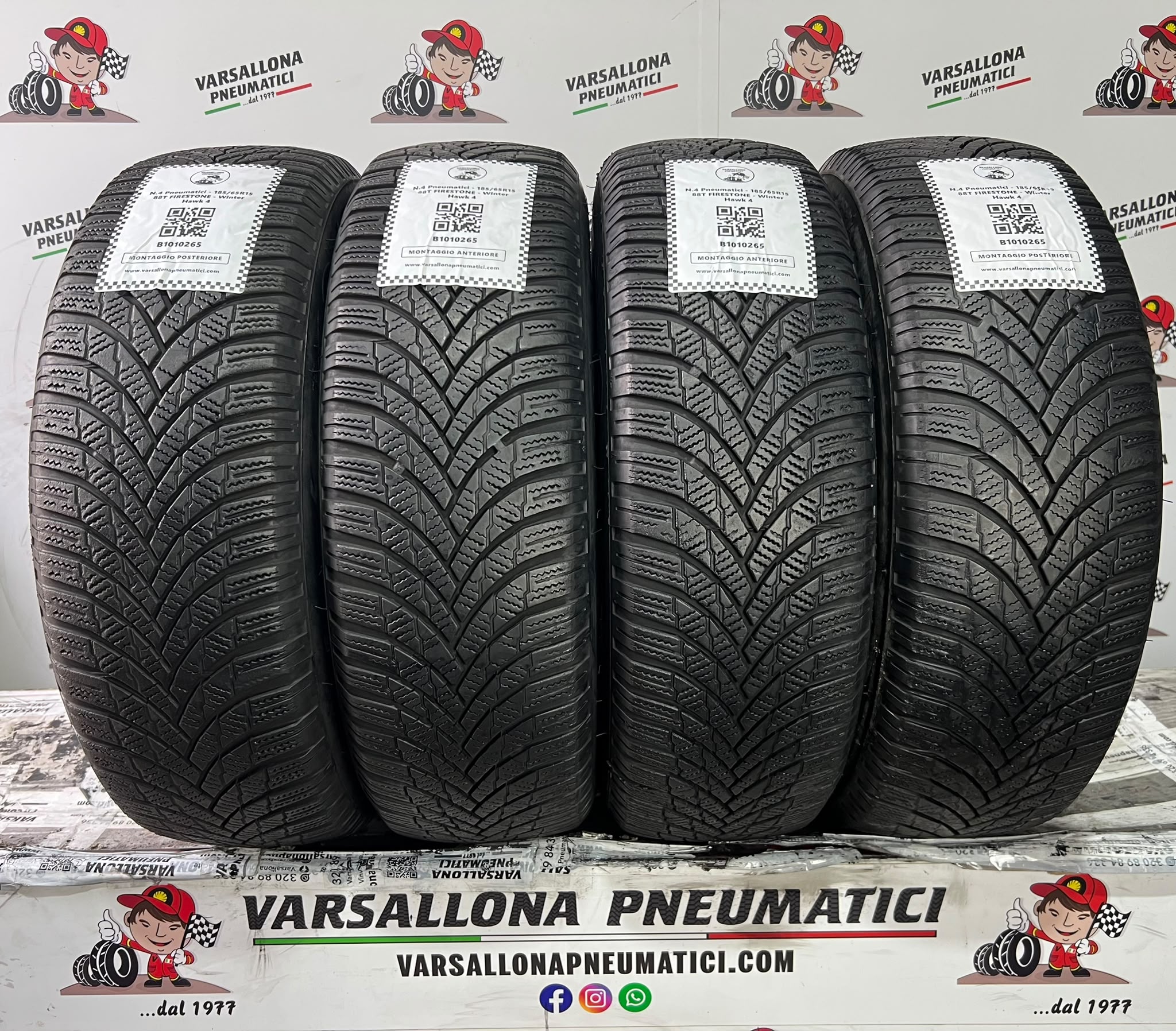 N.4 Pneumatici - 185/65R15 88T FIRESTONE - Winter Hawk 4