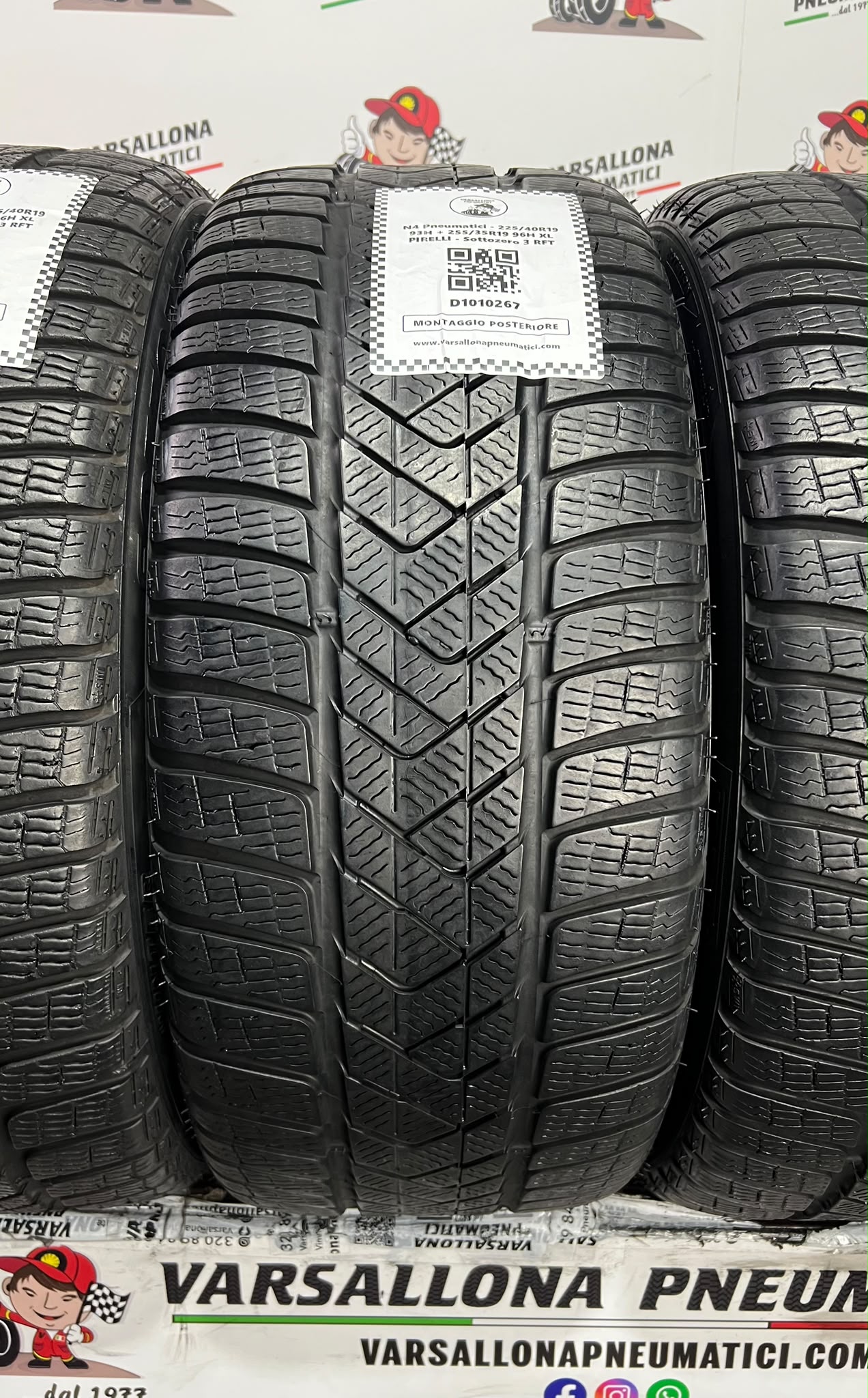 N4 Pneumatici - 225/40R19 93H + 255/35R19 96H XL PIRELLI - Sottozero 3 RFT - immagine 2