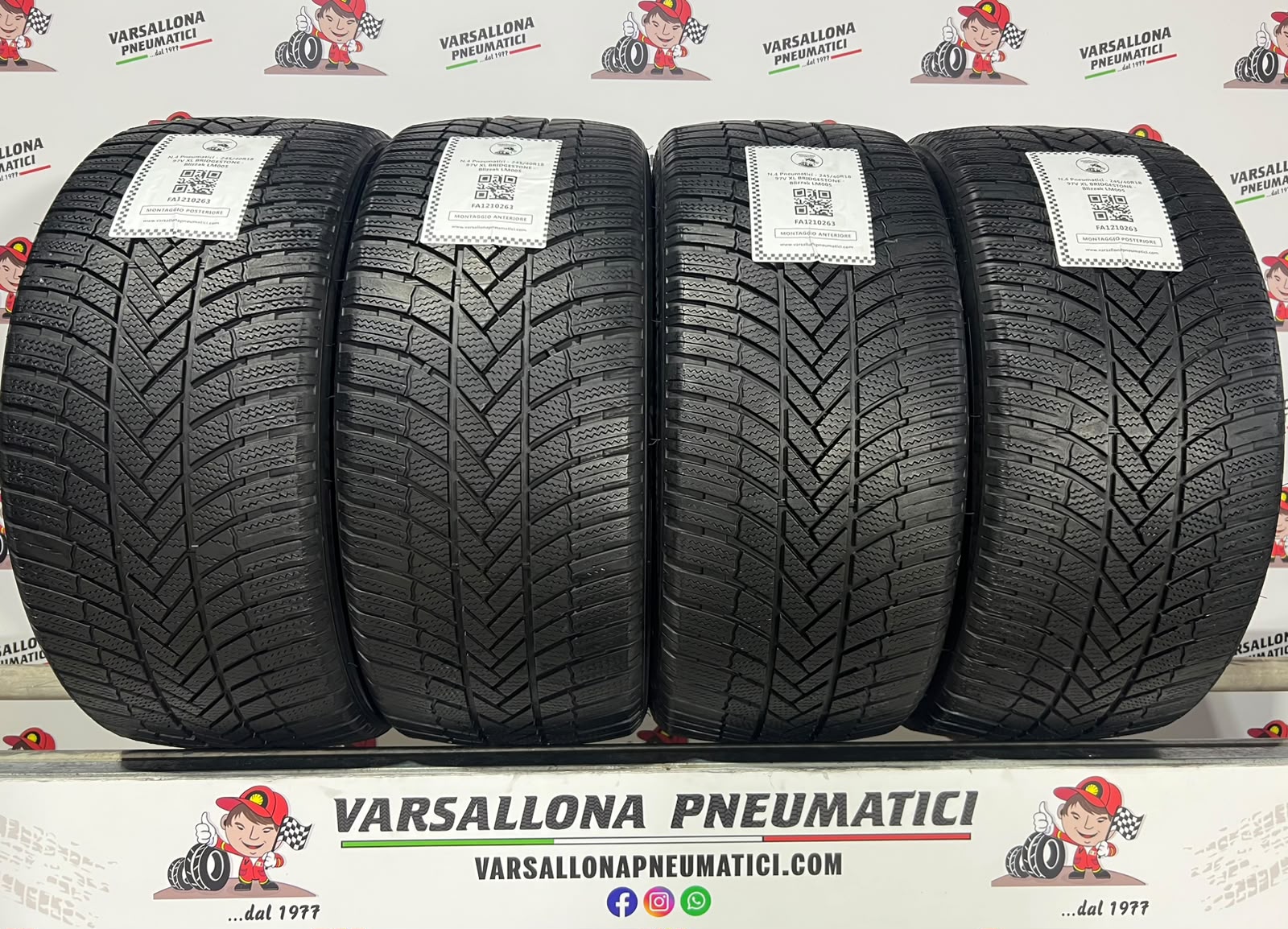 N.4 Pneumatici - 245/40R18 97V XL BRIDGESTONE - Blizzak LM005