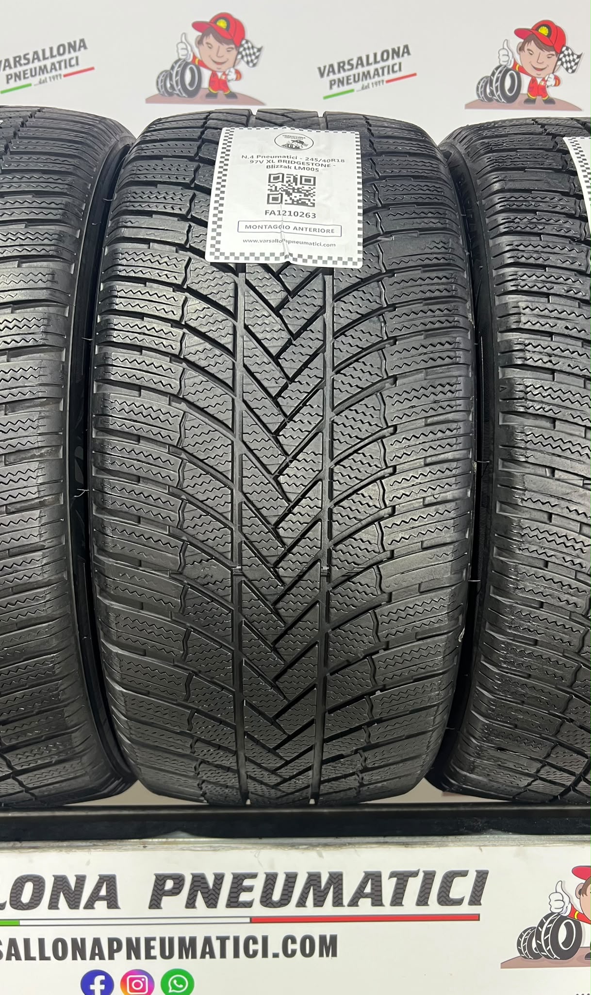 N.4 Pneumatici - 245/40R18 97V XL BRIDGESTONE - Blizzak LM005 - immagine 2
