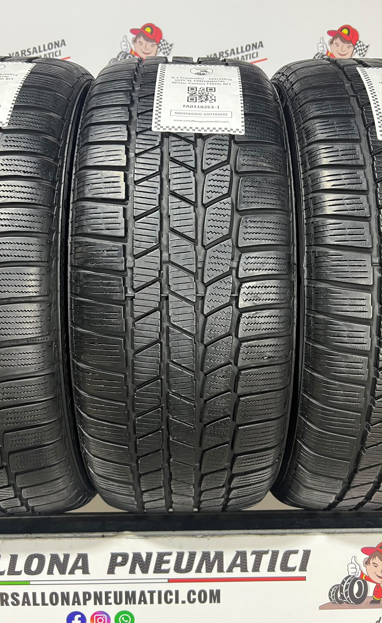 N.4 Pneumatici - 245/45R19 102V XL CONTINENTAL - Winter Contact TS810s RFT - immagine 2