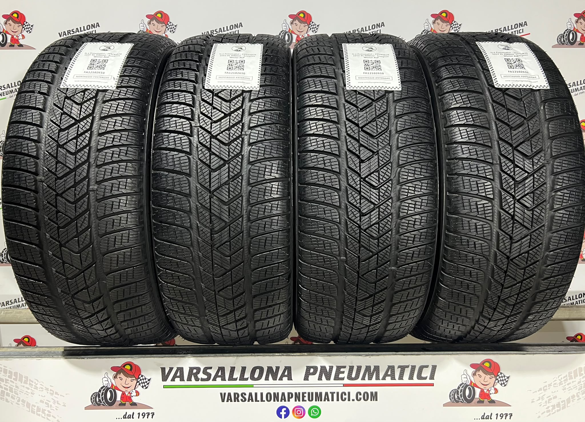 N.4 Pneumatici - 255/45R20 105V XL PIRELLI - Scorpion Winter ALP