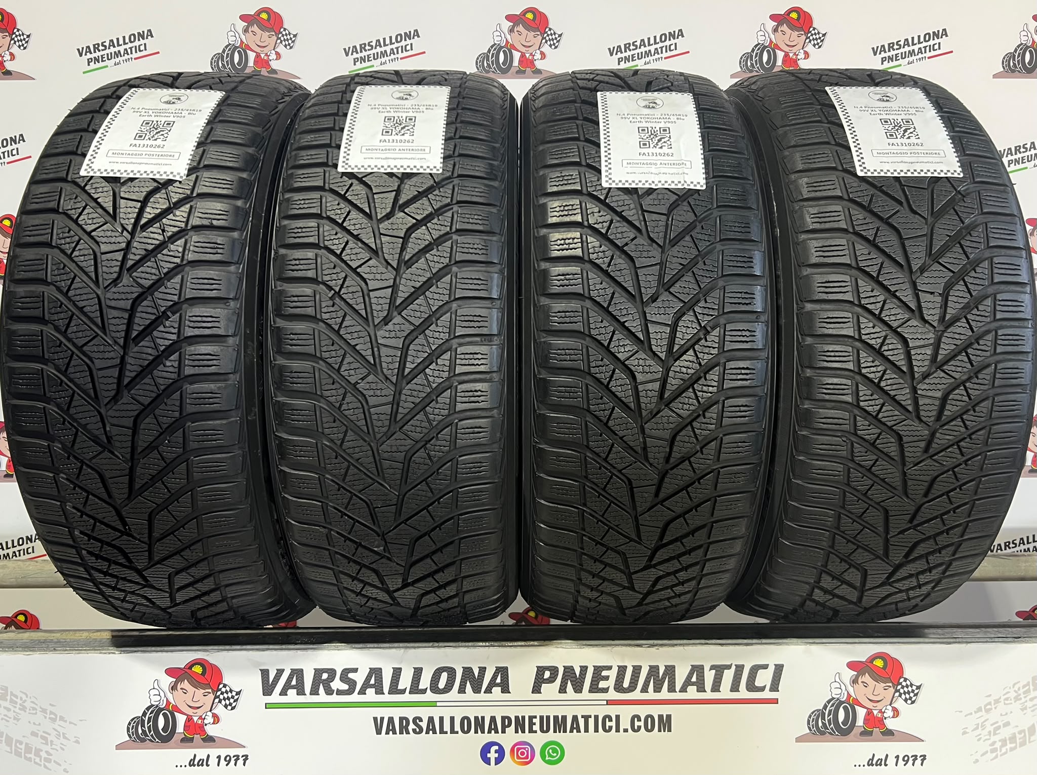 N.4 Pneumatici - 235/45R19 99V XL YOKOHAMA - BluEarth Winter V905