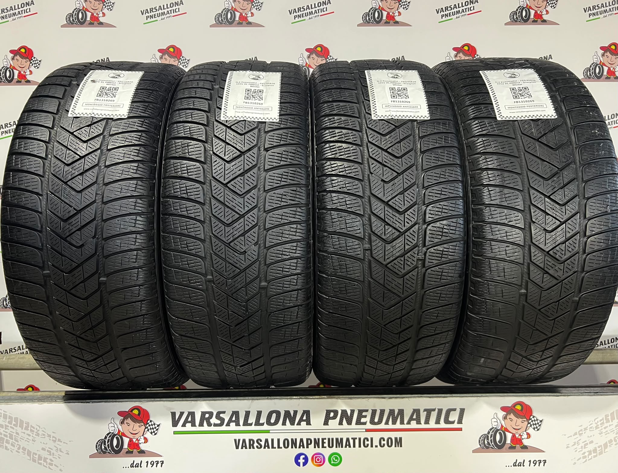 N.4 Pneumatici - 255/45R20 105V XL PIRELLI - Scorpion Winter