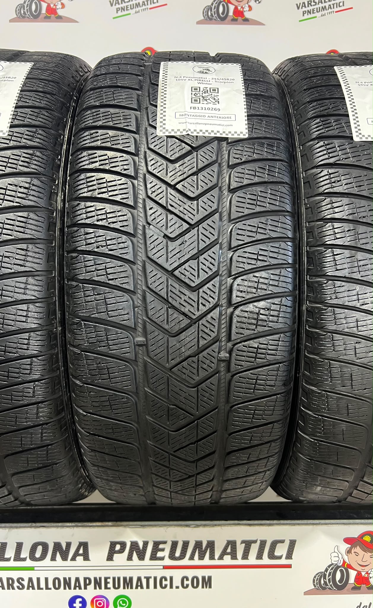 N.4 Pneumatici - 255/45R20 105V XL PIRELLI - Scorpion Winter - immagine 2