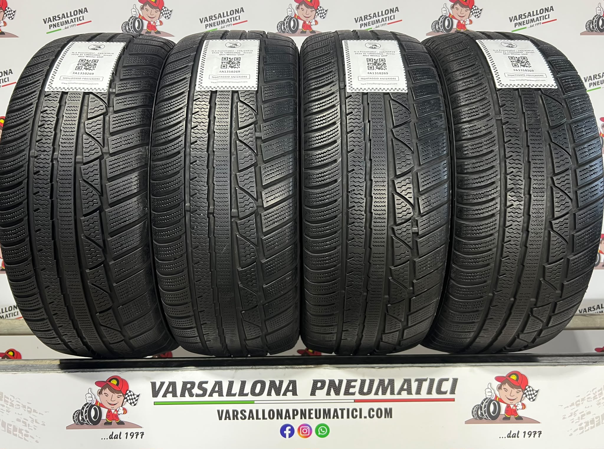 N.4 Pneumatici - 245/45R19 102V XL LINGLONG - Green Max Winter UHP