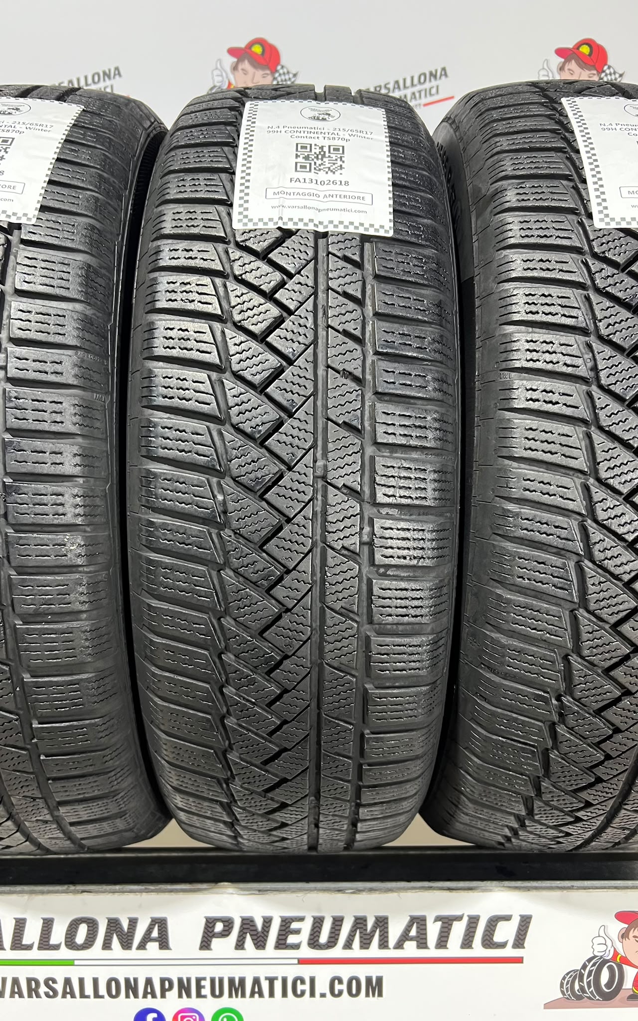 N.4 Pneumatici - 215/65R17 99H CONTINENTAL - Winter Contact TS870p - immagine 2